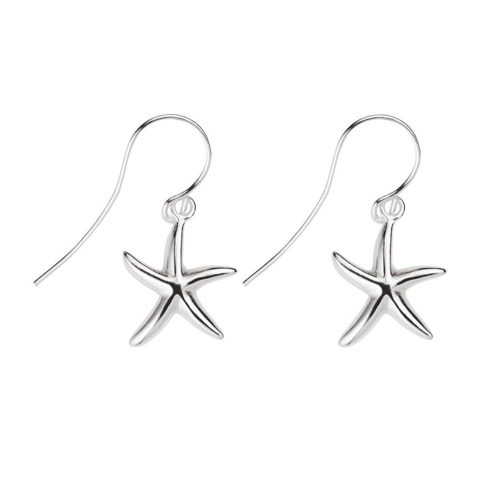 Starfish Drop - Silver