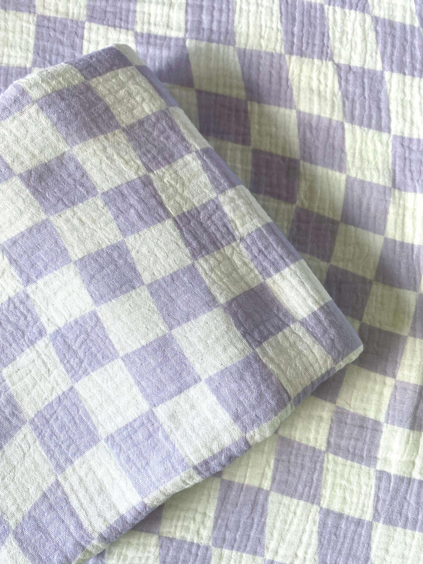 Checked Organic Baby Swaddle