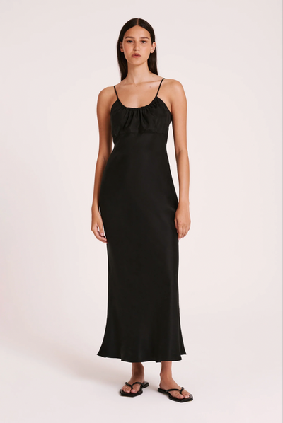 Sol Cupro Dress - Black