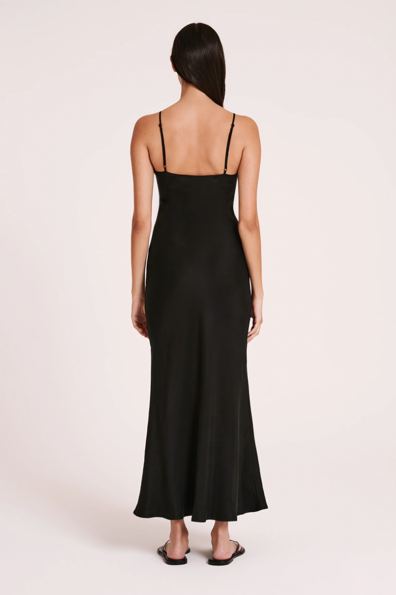 Sol Cupro Dress - Black