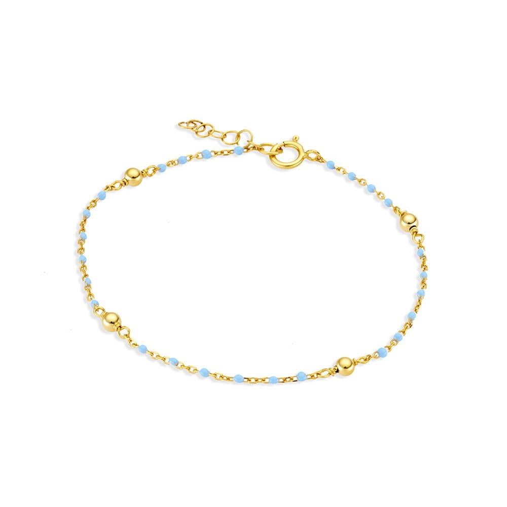 The Blue Bracelet - Gold