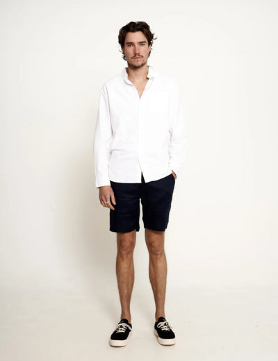 Tanner 2.0 Linen Shorts - Navy