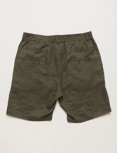 Tanner 2.0 Linen Shorts - Fatigue